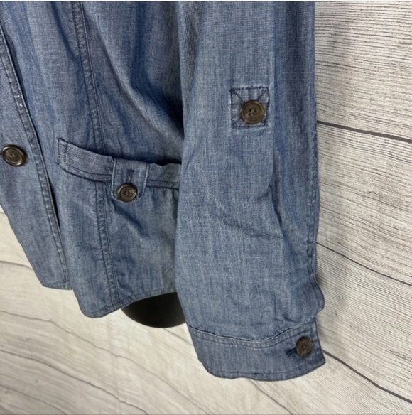 Charter Club Blue Jean Lightweight Jacket Or Top Classic Denim Style - Picture 5 of 9